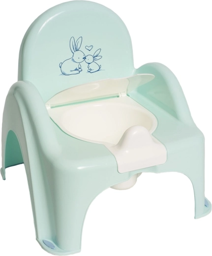 Tega Baby Little Bunnies children's potty, mint, with removable bowl