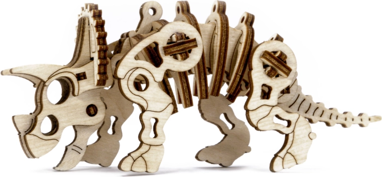Дървен 3D пъзел WOODEN CITY Triceratops