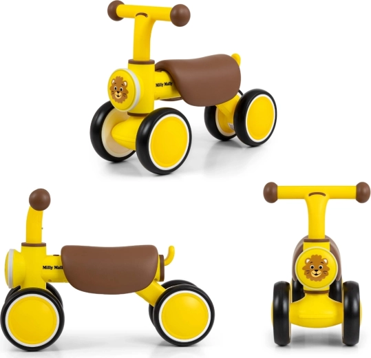 Stable four-wheel construction for first rides