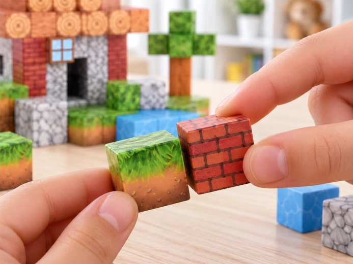 Magnetic connection for fast building