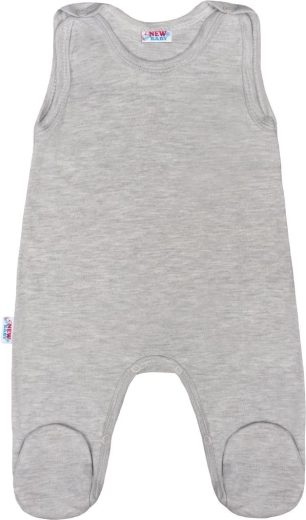 New Baby Classic II Infant Rompers, Grey
