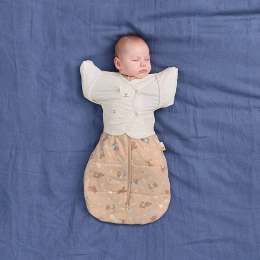 Swaddle and sleeping bag in one
