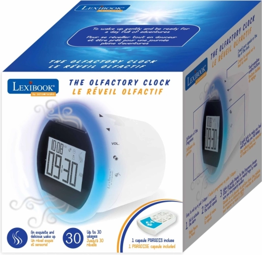 Lexibook Scented Radio Alarm Clock with Paradise Fragrance Capsule
