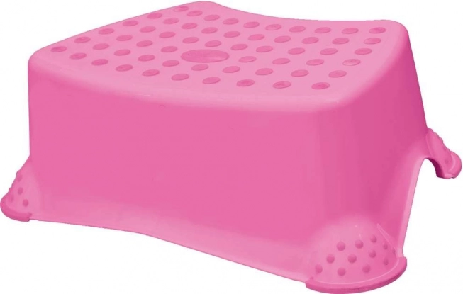 Step Stool for WC and Sink Little Duck Dark Pink