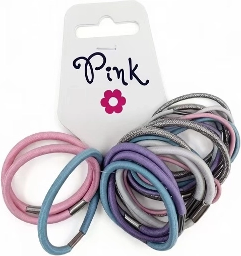 PINK комплект ластици за коса 20 бр.