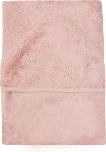 Timboo хавлия с качулка 75 × 75 см Misty Rose