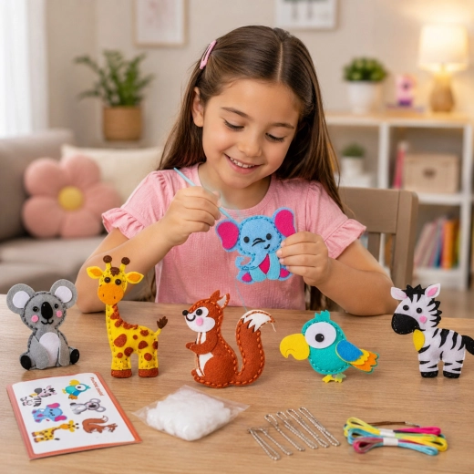 Finished creations as charms and mini toys