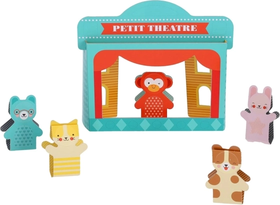 Petit Collage Finger Puppet Theatre Set