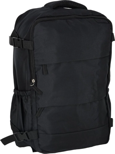 Black travel carry-on backpack 45 × 30 cm
