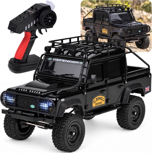 Off-road RC Land Rover Defender 110 4WD car, 1:18 scale