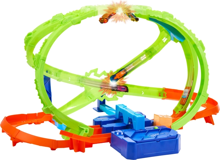 Two intersecting loops and impressive upside-down runs