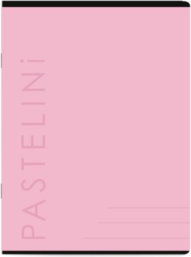 Notebook A4 Pastelini pink ruled, 40 sheets