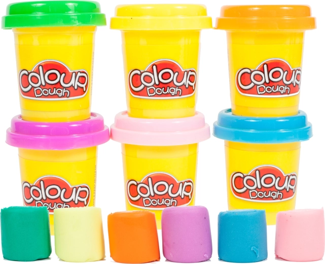 Plasticine in tube, set of 6 colors