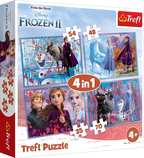 Пъзел 4в1 FROZEN 2 – Пътешествие към незнайното