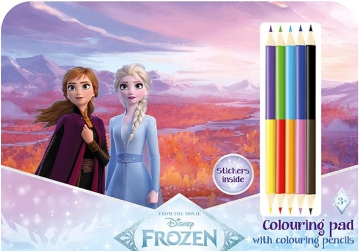 Drawing Set with Colored Pencils – Frozen Kingdom