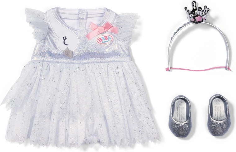 Блестящ балетен стил с мотив лебед