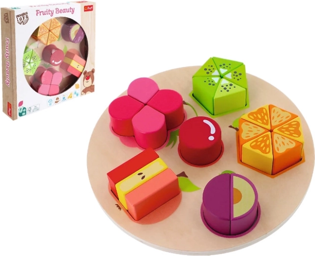 Дървен пъзел Fruity Beauty с плодове