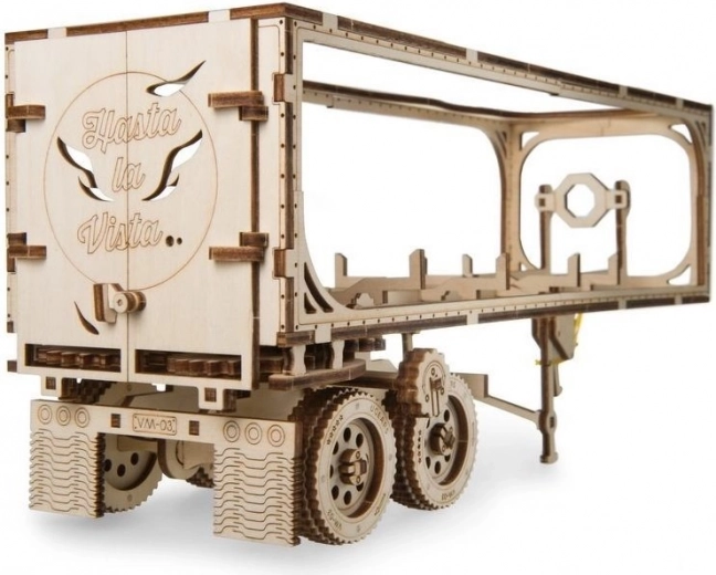 Дървен 3D пъзел ремарке за камион HEAVY BOY VM-03 (138 части) UGEARS