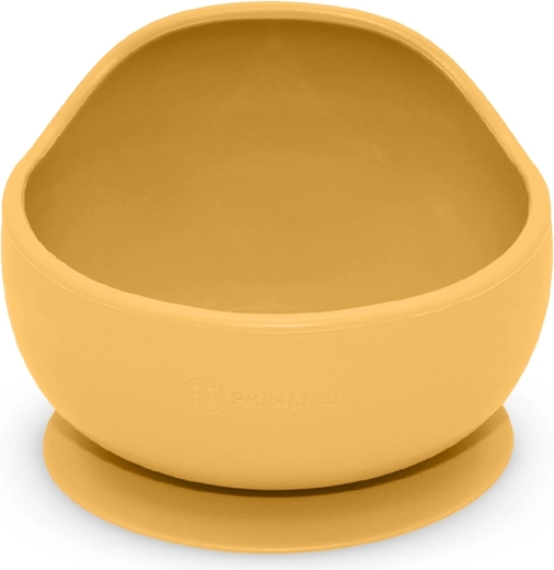 Petite&Mars silicone bowl with suction cup Take&Match intense ochre
