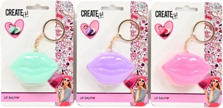Create It! Lip-Shaped Lip Balm with Keychain