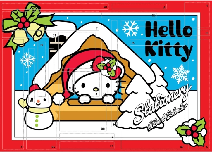 Адвент календар Hello Kitty за творчество (канцеларски)