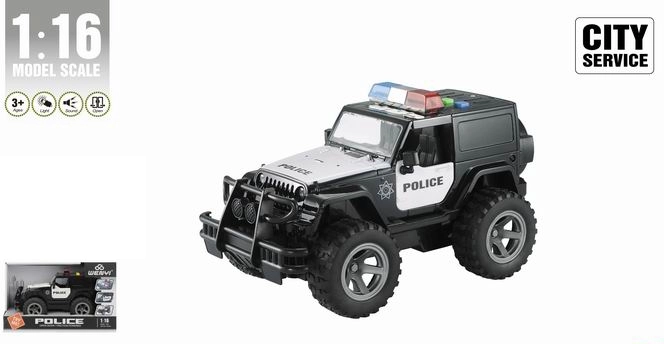Police Car 1:16 with Drive and Lights