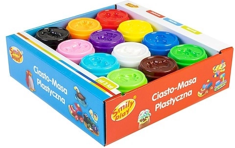 Set of 12 Modeling Clay Containers