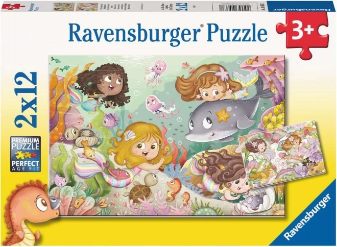 Ravensburger Fairies & Mermaids Puzzle 2×12 pieces