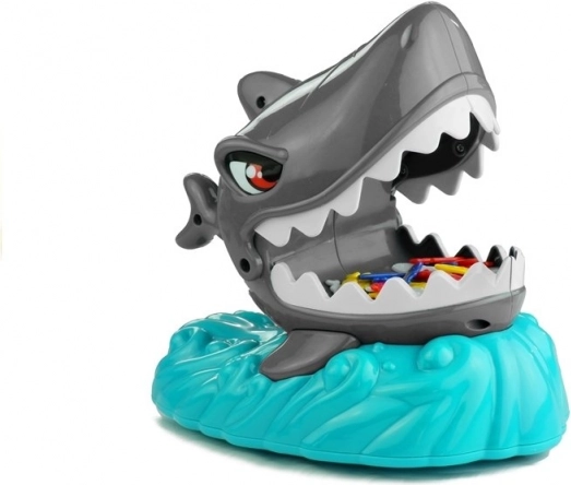 A shark that unexpectedly snaps its mouth shut