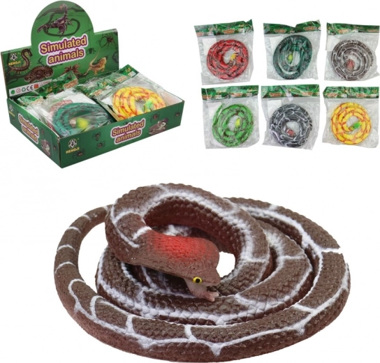 Interactive Rubber Snake 75 cm for Children