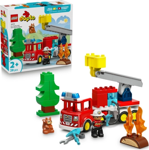 LEGO DUPLO Пожарна кола с маркуч и пожарникар