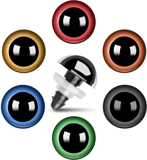 Shiny eyes in vibrant colors