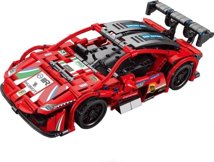 Red RC Car Remote-Controlled Building Set