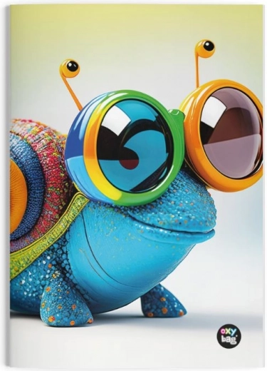 A4 Lined Notebook Snail