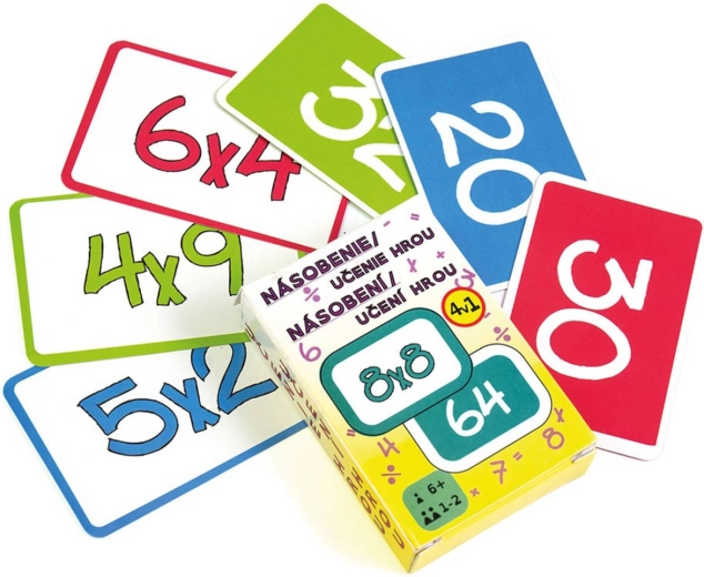 Argus educational playing cards 4-in-1 – multiplication