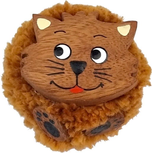 2Kids Toys дървена магнитна фигурка с помпон – котка