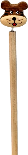 Wooden Pencil with Tiger Topper