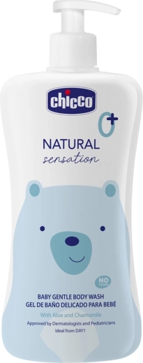 Chicco Natural Sensation душ гел и шампоан с алое и лайка 200 мл