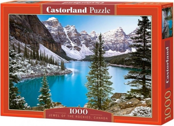 Пъзел 1000 части езеро в Скалистите планини CASTORLAND 68 × 47 см