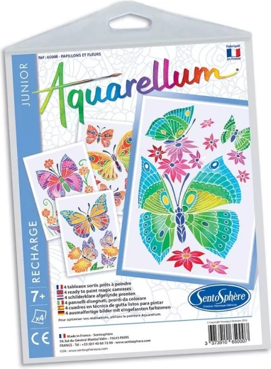 Sentosphere watercolor picture set Junior – butterflies and flowers