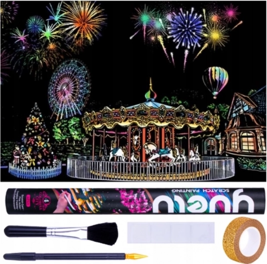 Scratch Picture Amusement Park 75x52 cm