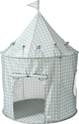 3 Sprouts детска палатка recycled gingham blue