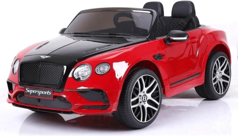 Electric Ride-On Car BENTLEY Supersport 6V, red, dual-motor