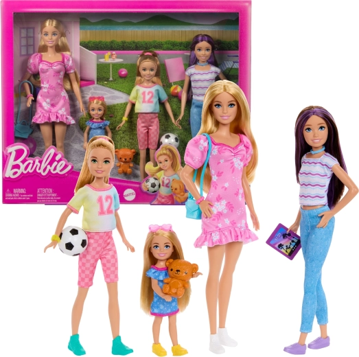 Сестрите Barbie – комплект от 4 кукли с аксесоари