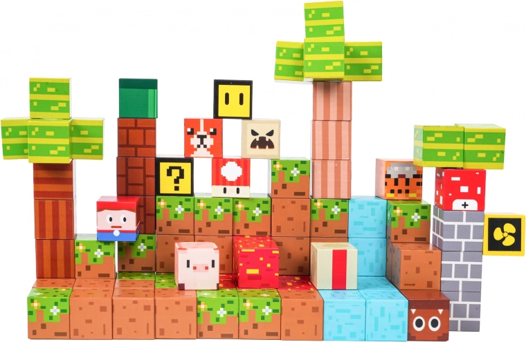 Creative pixel look and vibrant colors