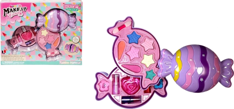 Doll cosmetic set in a candy-shaped palette - 1 piece