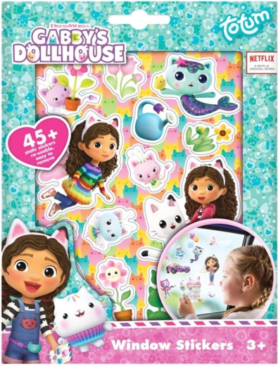 Стикери за стъкло GABBY'S DOLLHOUSE – многократно използваеми стикери