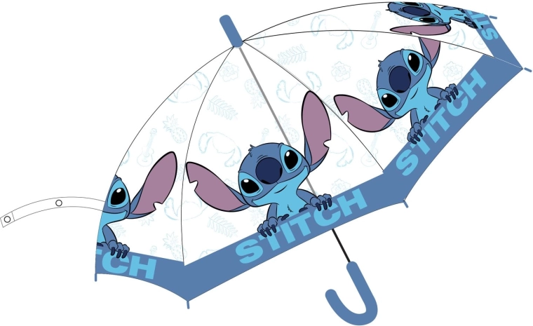 Disney Stitch прозрачен чадър - 1 брой