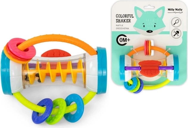 Milly Mally Colorful shaker rattle and teether