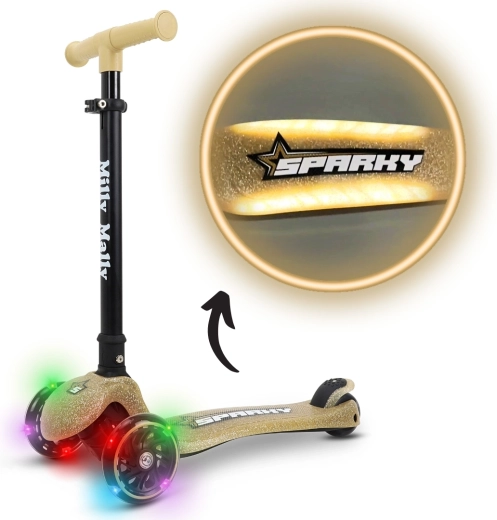 Milly Mally children's three-wheel scooter Sparky champagn